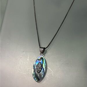 Elegant Abalone Shell Pendant Necklace